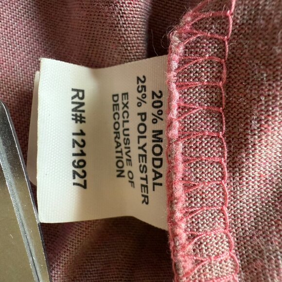 Johnnie-O Size M Pink Gunnar Striped Lightweight Hooded Long Sleeve T-Shirt Top - Picture 6 of 13